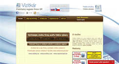 Desktop Screenshot of cs.vizitkar.eu
